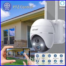 IeGeek Battery Powered Wireless Security Camera System Outdoor WIFI CCTV Audio
