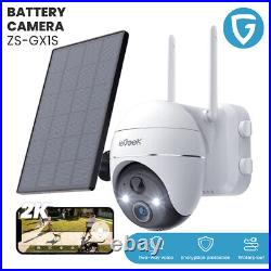 IeGeek Outdoor 2K Solar Security Camera 360° PTZ Wireless WiFi Home CCTV System