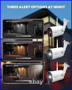 IeGeek Outdoor 2K Wireless Security Camera Home Battery WiFi CCTV System Siren