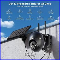 IeGeek Outdoor 5MP WiFi PTZ Security Camera Wireless Home Battery CCTV System UK