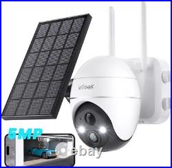 IeGeek Outdoor 5MP Wireless PTZ Security Camera Home Solarpanel WiFi CCTV System