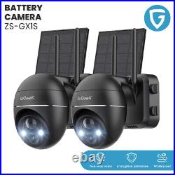 IeGeek Outdoor Wireless Solar Security Camera 2K WiFi PTZ Battery CCTV System UK