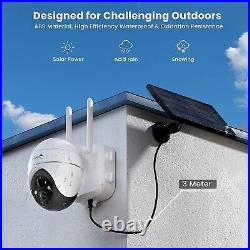 IeGeek Wireless Outdoor 5MP Solar Security Camera Home WiFi Battery CCTV System