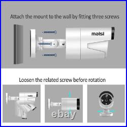 MAISI 4CH NVR Wireless Wifi Outdoor CCTV Camera System HD 3MP 2K Home Security