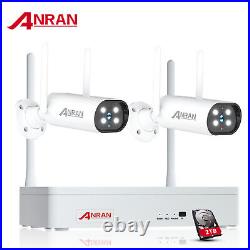 Outdoor Security Camera CCTV System Wireless Home WIFI IP Audio 8CH NVR 2TB HDD