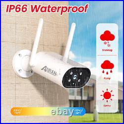 Outdoor Security Camera CCTV System Wireless Home WIFI IP Audio 8CH NVR 2TB HDD