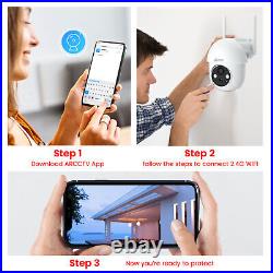 Outdoor Security Camera System Set Home Wireless 3MP CCTV WiFi 8CH Monitor +1TB