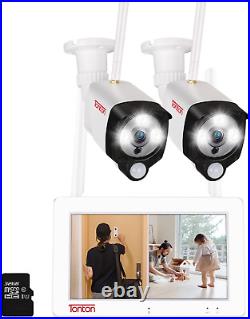 Professional Grade Tonton Wireless CCTV Camera System with Touchscreen, 2-Way A