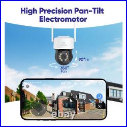 SANNCE 3MP 2-Way Talk Wireless 2K CCTV Camera System Wifi IP 10CH Video NVR IP66