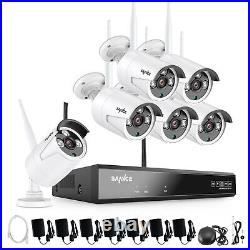 SANNCE 3MP Wireless CCTV Camera System 5MP 8CH NVR IP Cameras Home Security Kit