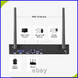 SANNCE 3MP Wireless CCTV Camera System Wifi 8CH 5MP NVR Audio AI Human Detection