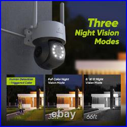 SANNCE 5MP Color Wireless CCTV Security System PT 2-Way Audio IP Camera 10CH NVR