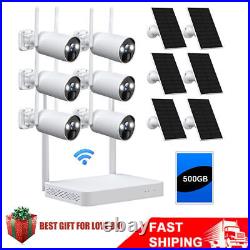 Solar 4MP Wifi Camera Outdoor CCTV Wireless Security System Two Way Audio IP66