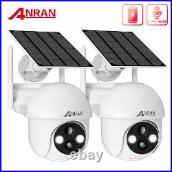 Solar Battery Wireless Wifi IP CCTV Camera Pan/Tilt 2 Way Audio Security System