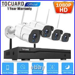 TOGUARD 1080P WiFi Home Security CCTV System Outdoor Bullet Cameras+8CH NVR