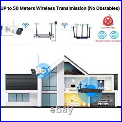 Toguard WiFi CCTV Cameras 1080P 8CH NVR Recorder Wireless Home Security System