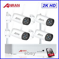 WIFI Security 4 Camera System Wireless 3MP +8CH NVR IR Night Kit+1TB