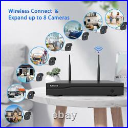 WiFi 8CH 1080P CCTV Security Camera System Home Wireless NVR Outdoor NightVision