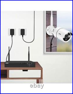 WiFi CCTV Camera System, 4CH Expandable NVR + 2 Outdoor HD security cameras