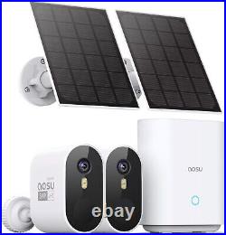 WiFi IP Battery Security Camera 5MP HD Solar Powered Wireless Home CCTV Outdoor