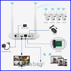 Wireless 8CH NVR CCTV System 3MP Wifi PTZ Security Outdoor Camera Night Vision