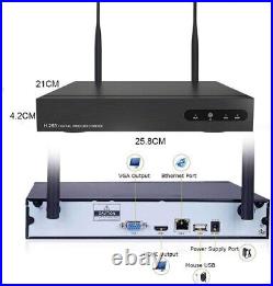 Wireless CCTV Camera System 1080P, 8CH WiFi CCTV Camera Security System Wireless