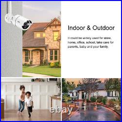 Wireless CCTV Security Camera System 3MP HD 4CH NVR Home Outdoor Audio Motion IR