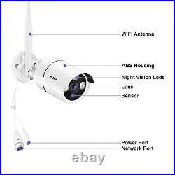 Wireless CCTV Security Camera System 3MP HD 4CH NVR Home Outdoor Audio Motion IR