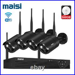 Wireless CCTV Security System 4CH NVR HD 1080P with 2MP Home outdoor IP Camera