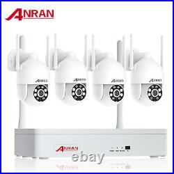 Wireless CCTV System Outdoor Wifi Home Audio Security Camera PTZ 8CH NVR 3MP HD