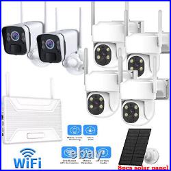 Wireless CCTV System Outdoor Wifi Home Audio Security Camera PTZ 8CH NVR 3MP UHD