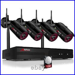 Wireless CCTV WiFI Security Camera System Outdoor 8CH 5MP Home NVR 1TB IR Night