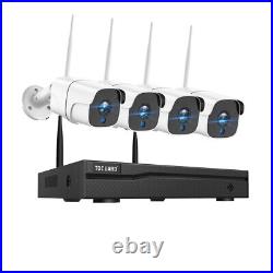 Wireless Home Security Camera System 1080P 8CH NVR CCTV Camera IR Outdoor 3TB UK