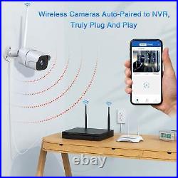 Wireless Home Security Camera System 1080P 8CH NVR CCTV Camera IR Outdoor 3TB UK