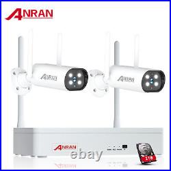 Wireless IP Security Camera CCTV System Outdoor WIFI Audio Home 8CH 3MP NVR 1TB