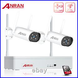 Wireless IP Security Camera System WIFI Outdoor CCTV Home 2Way Audio 8CH NVR 1TB
