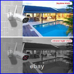 Wireless Outdoor Security Camera System WiFi CCTV 3MP HD Home Audio 8CH NVR 1TB