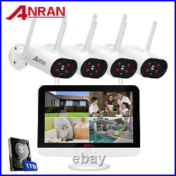 Wireless Outdoor WiFi CCTV Set Security Camera System Two Way Audio Night Vision
