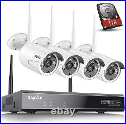 Works with AlexaSANNCE 3.0MP Wireless CCTV Camera System, 8CH 5MP NVR, 4X