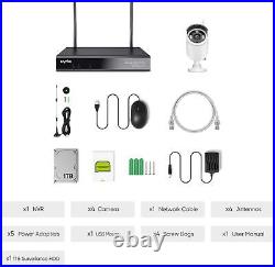 Works with AlexaSANNCE 3.0MP Wireless CCTV Camera System, 8CH 5MP NVR, 4X