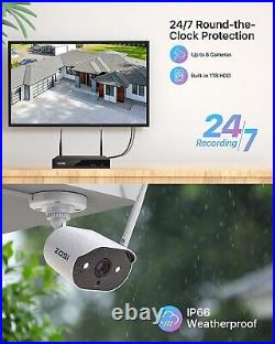 ZOSI 3MP Outdoor CCTV Camera Wireless Waterproof WiFi Security System with Audio