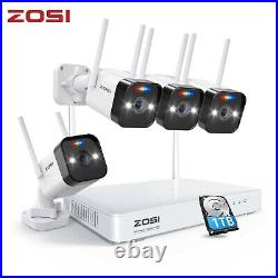 ZOSI 3MP Wireless CCTV Camera System Home Security 2 Way Audio ColorVu Outdoor