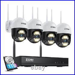 ZOSI 3MP Wireless CCTV Security Camera System Wifi IP Audio Outdoor 8CH NVR 1TB