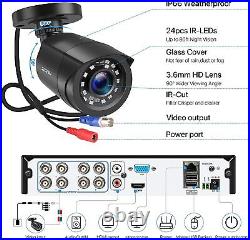 ZOSI 8CH DVR Recorder + 4 x 1080P HD Outdoor Security Bullet Cameras CCTV System