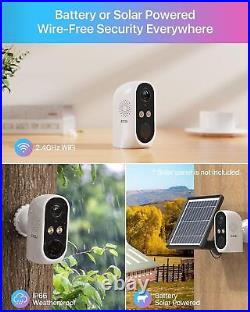 ZOSI Solar Battery CCTV Camera Wireless Home Security System Outdoor 2 Way Talk