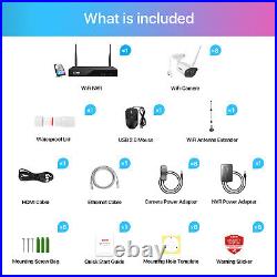 ZOSI Wireless CCTV Camera System 8CH 3MP Home Security Outdoor 2TB HDD IR Audio